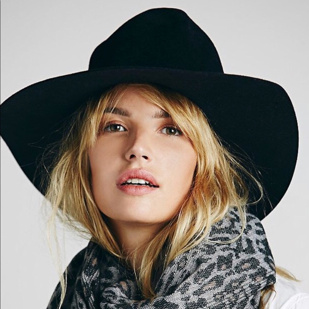 Free People Women Floppy Panama Wool Hat